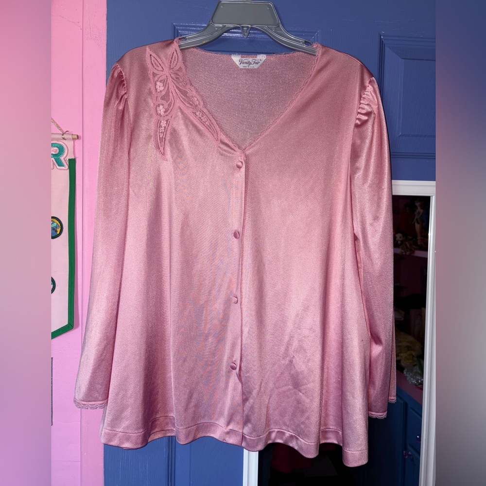 Vintage Vanity Fair two piece grandmacore pajama set